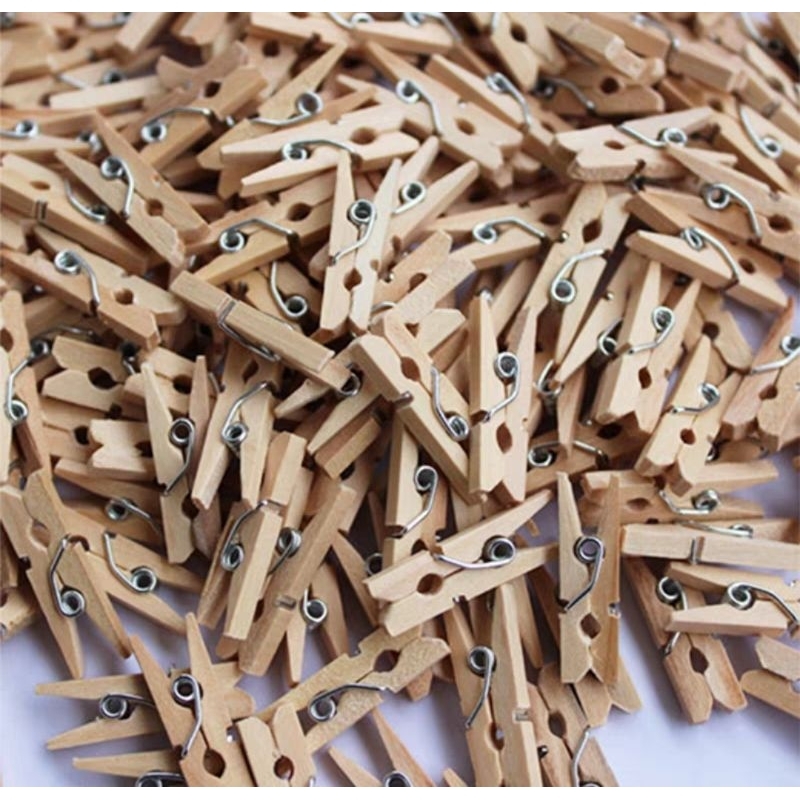 Kẹp Gỗ Nhỏ 50 & 100 Miếng 2.5cm Kẹp Gỗ