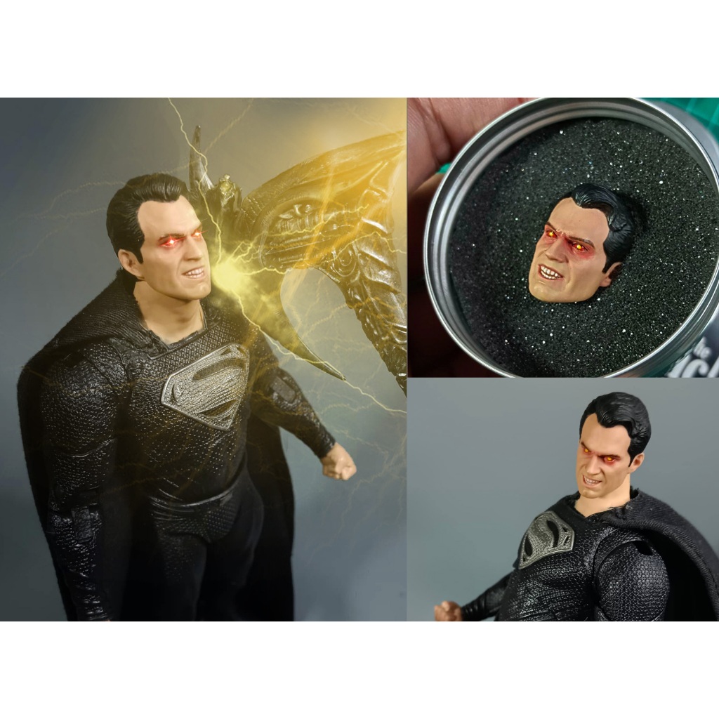 Henry cavill head superman 1 / 10 cho đồ chơi mcfarlane (tức giận)