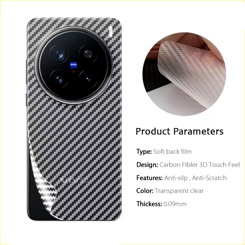 Vivo X200 Ultra 5G / X200pro Phim mặt sau Kevlar chính hãng X200 / Vivo X200 Pro