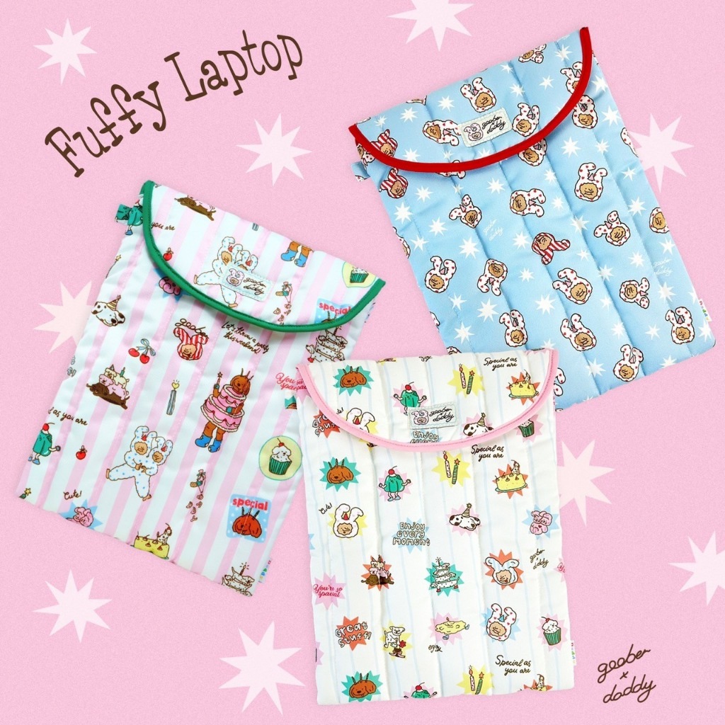 DADDY X GOOBER | Túi đựng laptop Puffy Túi đựng ipad siêu dễ thương