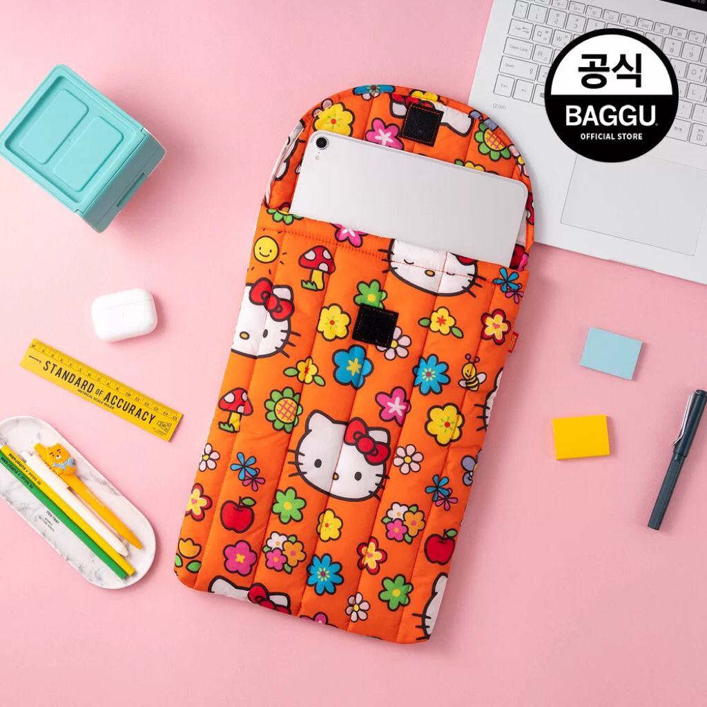 IPad / laptop Baggu x Hello Kitty ️ Túi đựng laptop Puffy 16 Size Lớn