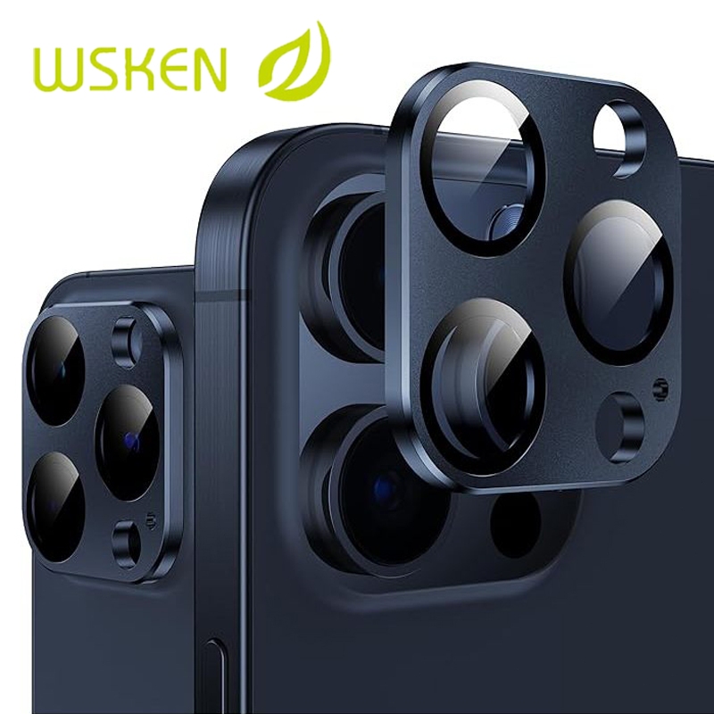 Kính cường lực bảo vệ ống kính máy ảnh WSKEN iPhone 17 Pro Max 17 16 Promax 15 Màn hình chống trầy x