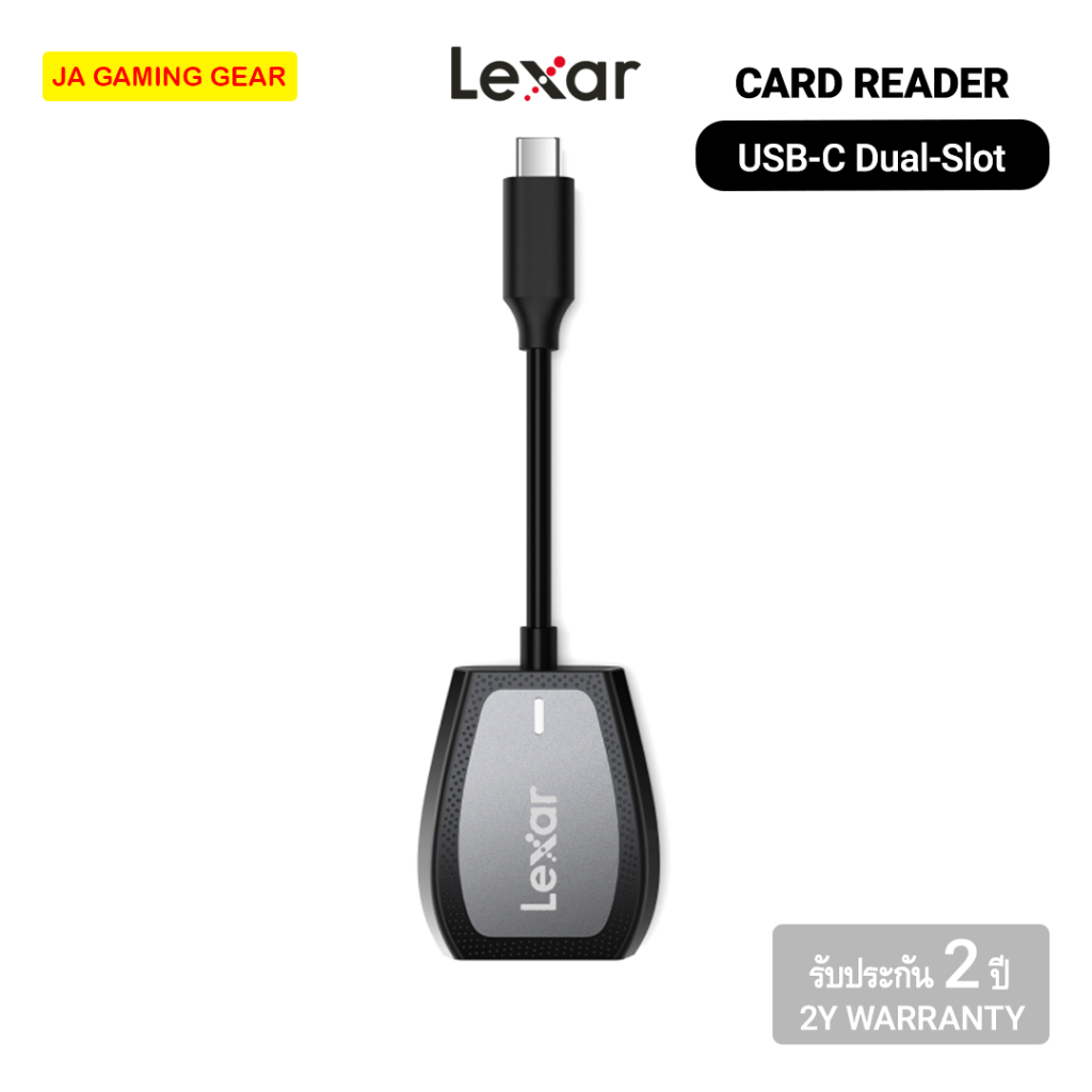 Đầu đọc thẻ hai khe USB-C chuyên nghiệp Lexar (LRW470U) hỗ trợ SD / Micro
