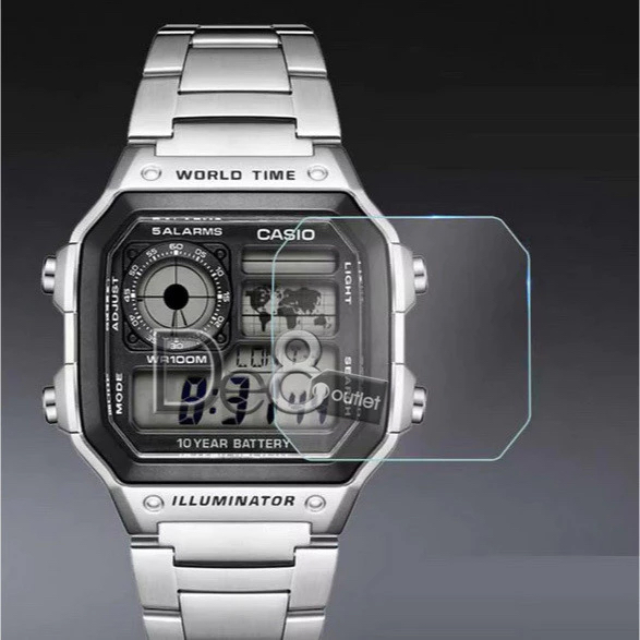 Tấm bảo vệ màn hình cho Casio AE1200 AE-1200WH – Chống trầy xước và chống chói