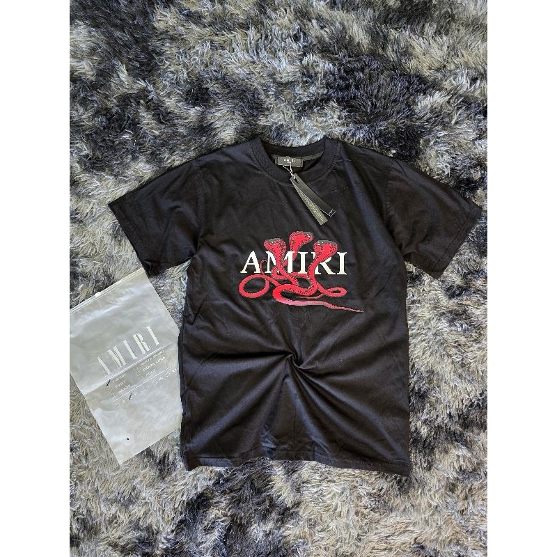 Áo thun Amiri in Logo rắn đỏ