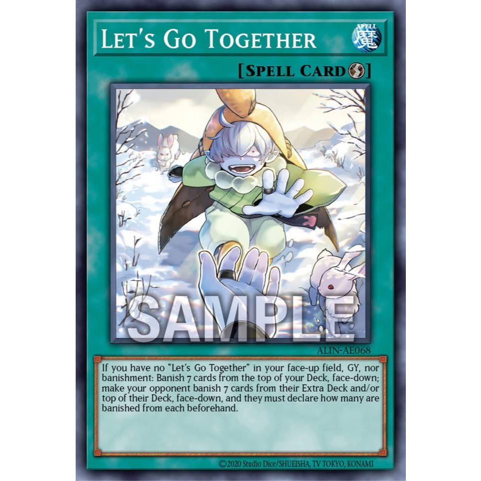 Yugioh Asia-Eng [ALIN-AE068] Let 's Go Together (Common) Thẻ Yugi được cấp phép chính hãng