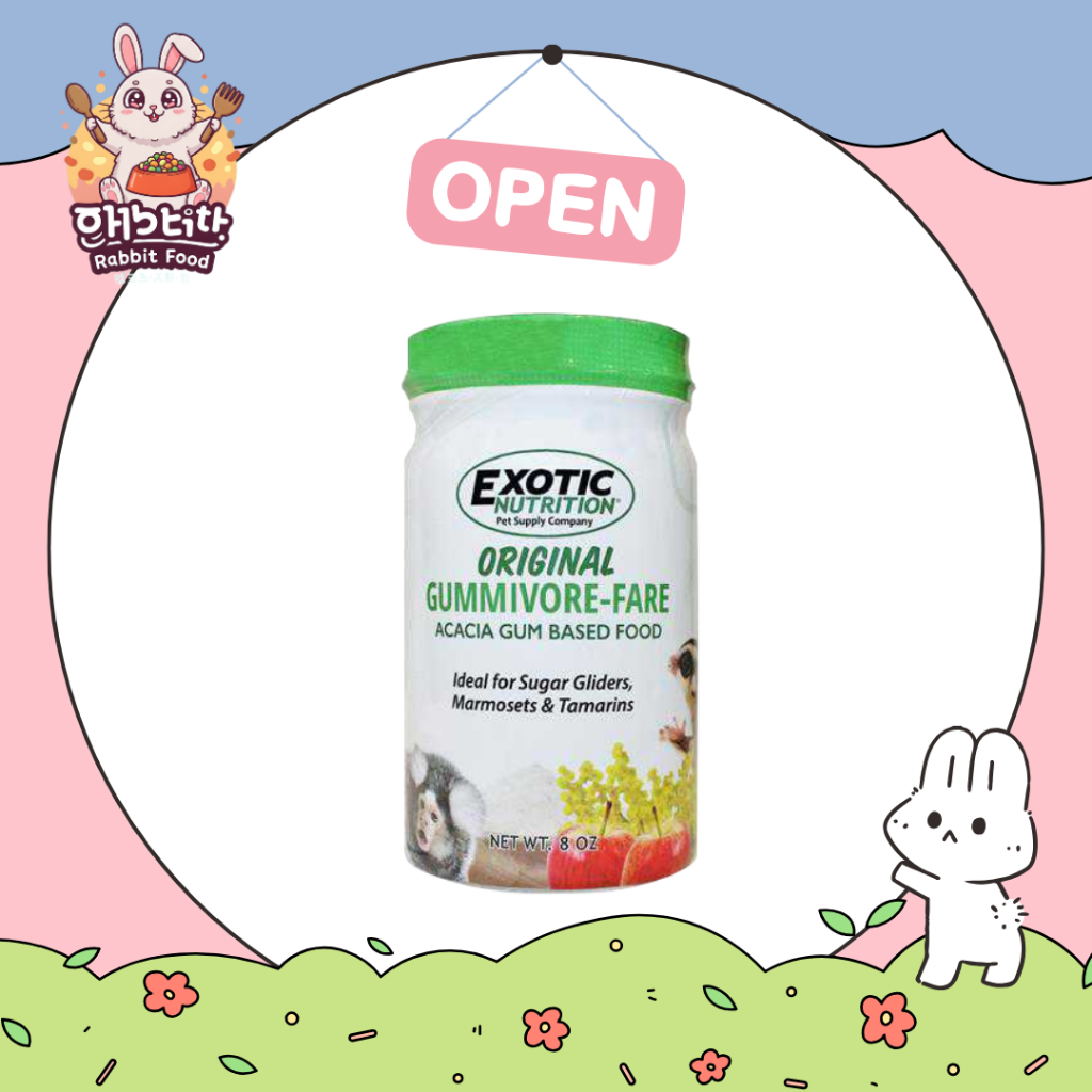 Exotic Nutrition GUMMIVORE-FARE GỐC 8 oz. Gumniwar Fair Sugar Glider Bổ sung khỉ
