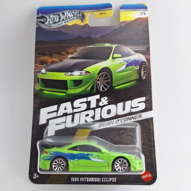 ❈ ็ ก Hotwheels 1995 MITSUBISHI ECLIPSE FAST & FURIOUS BRIAN O CONNER (ib41)