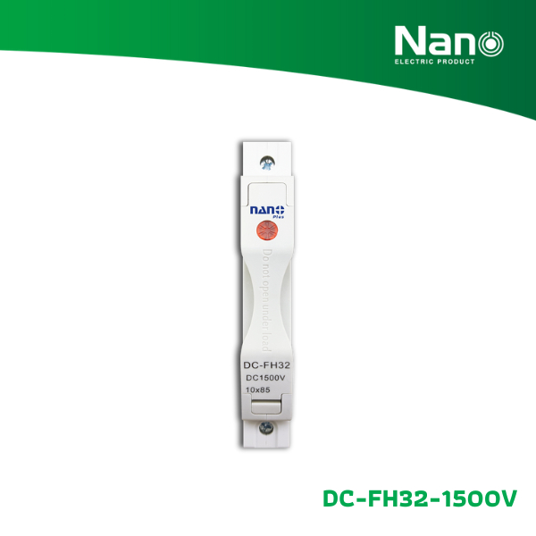 Giá đỡ NANO DC CÓ Hộp chỉ có đèn LED Không bao gồm 1P 1500V 32A (1 Cái / hộp) Model DC-FH32-1500V