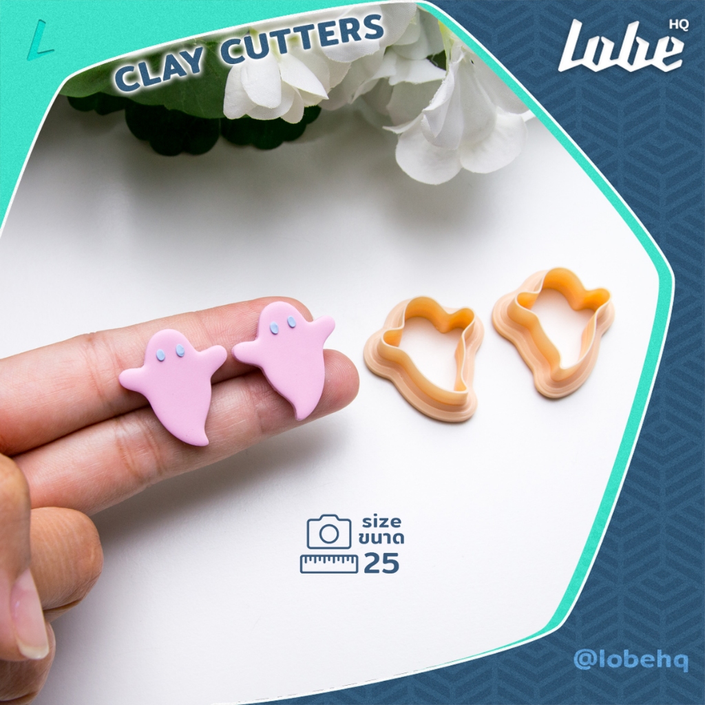 Ghost Shape A Pair Dụng cụ cắt đất sét Polymer / khuôn