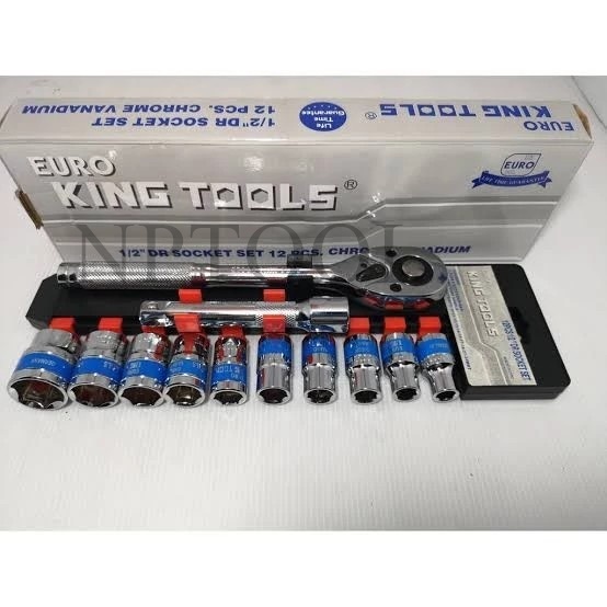 NP-342 Euro king tool DR SOCKET BỘ 12 CÁI