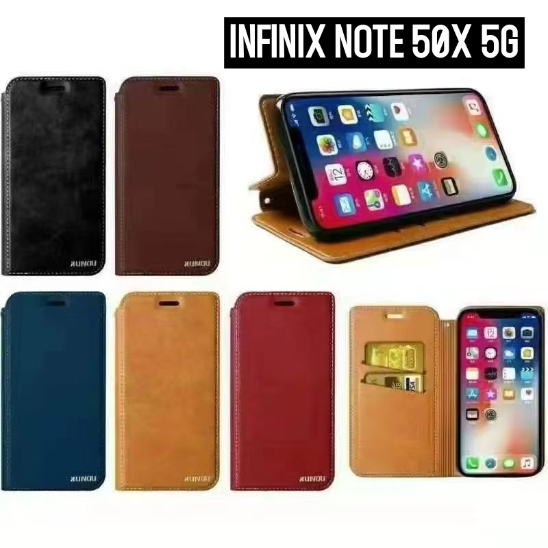 Infinix Note 50x / Infinix 50s Model Flip Case 50x 5g Từ có thể lưu trữ danh thiếp