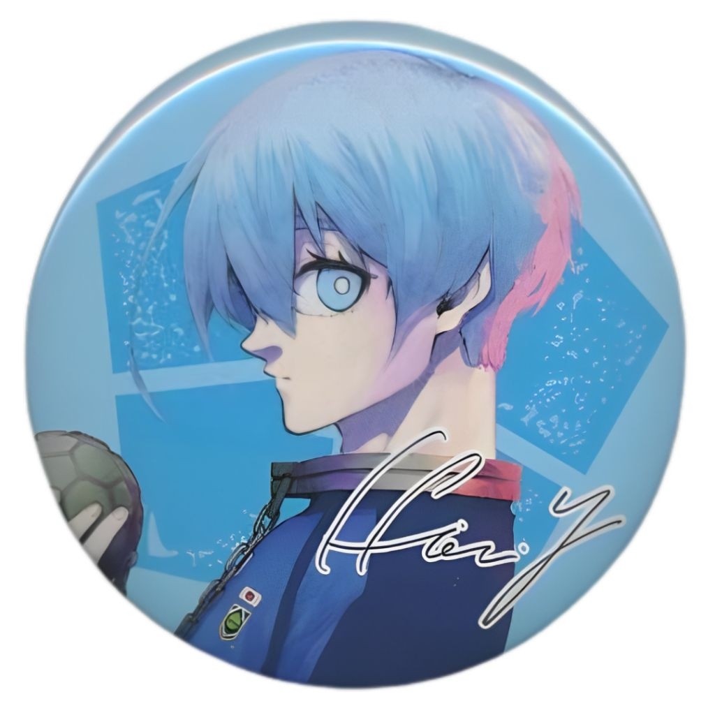 Giới hạn ️ (Chính hãng / Mới) ️ Trâm cài + Chữ ký Yo Hiori Anime Blue Lock có thể huy hiệu thưởng từ