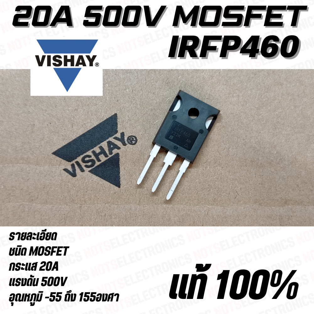 IRFP460 MOSFET N-Ch 20A 500V 300W VISHAY Thương Hiệu Chính Hãng 1 Chất Lượng Cao Từ Nhà Máy