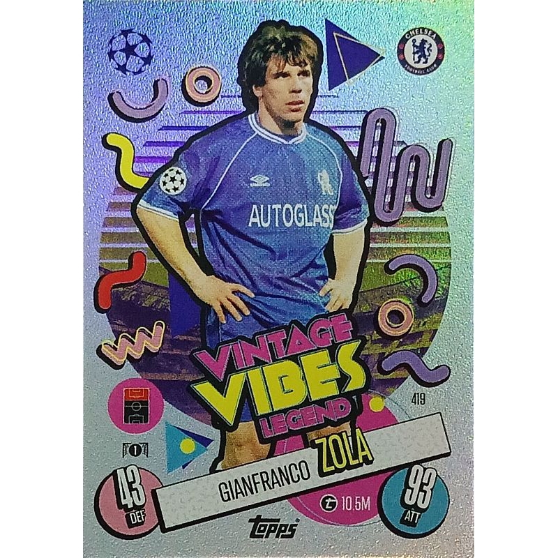 Gianfranco Zola - 2024-25 Topps Match Attax - Vintage Vibes Legend - 419 Chelsea