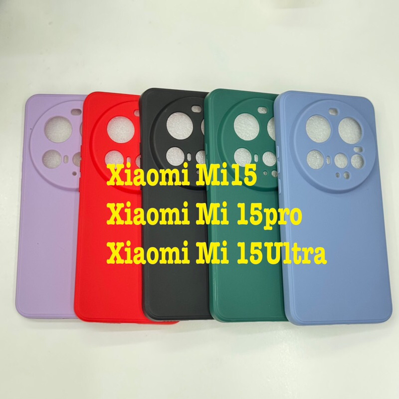 Ốp lưng Xiaomi Mi15 / Mi15pro In Pastel Tpu Vỏ máy ảnh cho Mi 15 / Mi 15pro mi15ultra