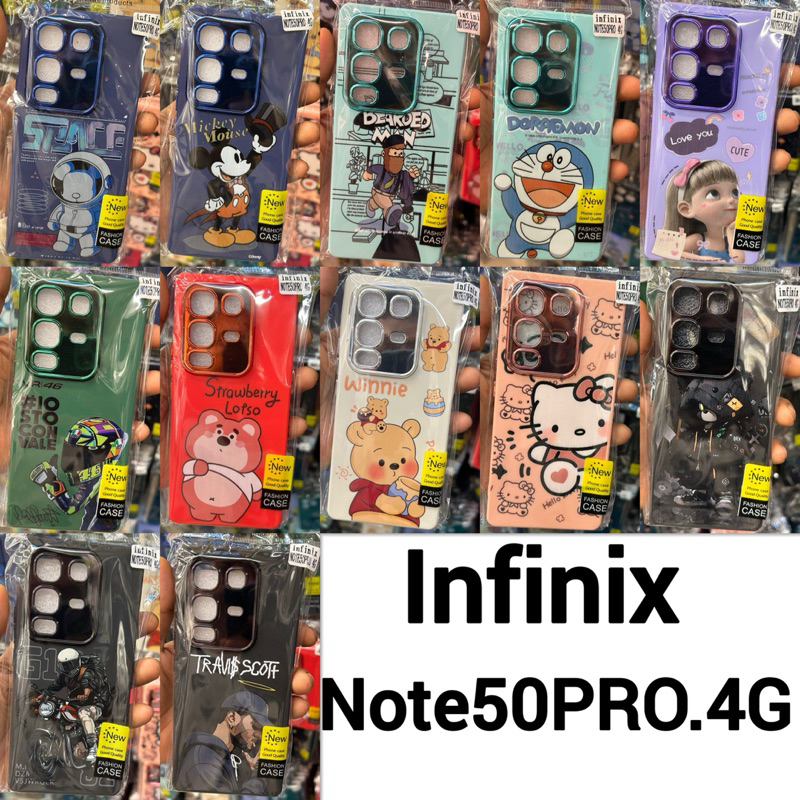 CASE Infinix Note 50 PRO.4G Họa tiết hoạt hình nhung