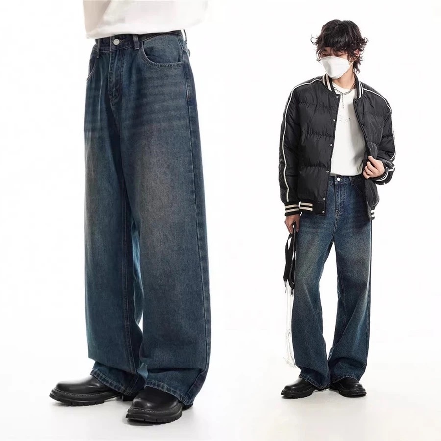 Quần jean ống rộng Lisa Barrel Green Rust Washed S-3XL