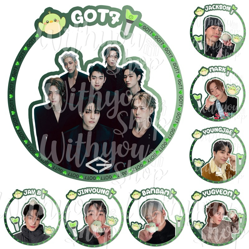 Got7 nestfest Fan Clear Round Got7 Họa tiết Mark Bambam Jinyoung Jb Jackson Yukim Yongja