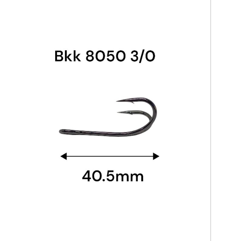 Móc Hai Chiều BKK 8050 3 / 0 3o Được Sử Dụng Với Ếch Cao Su Ếch Sắc Nét Đen Cứng