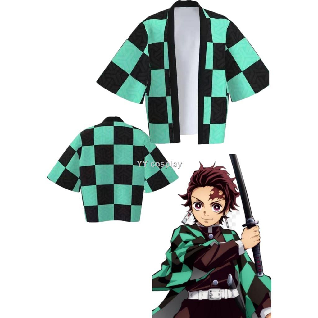 ️ Nhà máyTừ Demon Slayer Kimetsu No Yaiba Cosplay Tanjiro Áo Sơ Mi