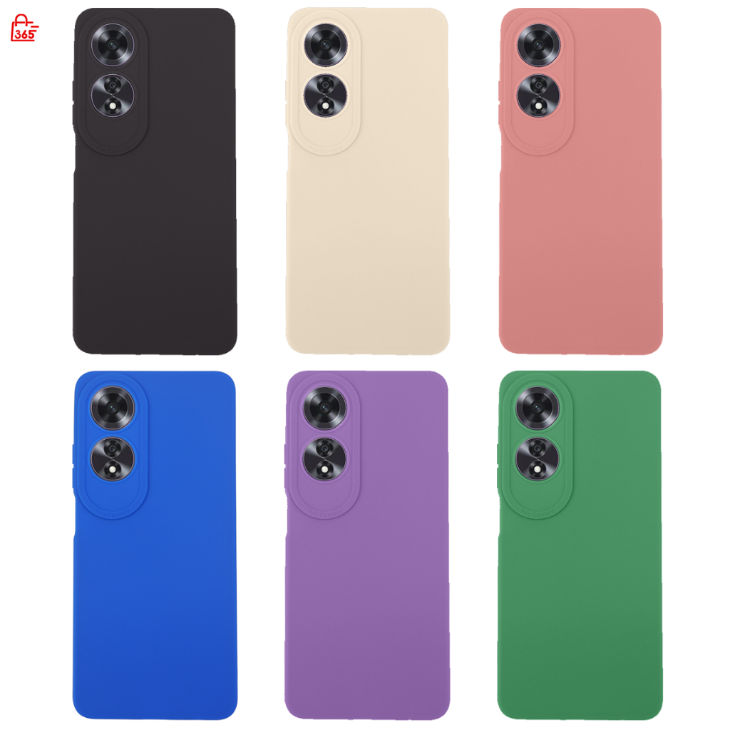 Ốp Lưng Cho OPPO A60 CPH2631 Silicon Mềm TPU Bảo Vệ Camera Màu Trơn