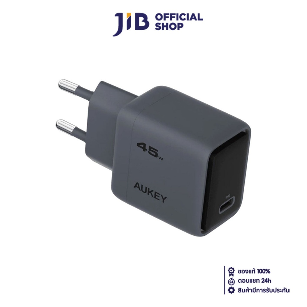 BỘ SẠC ADAPTER (❈ ์) AUKEY COMET 45W (PA-C2) VỚI GaN TECH (ĐEN)
