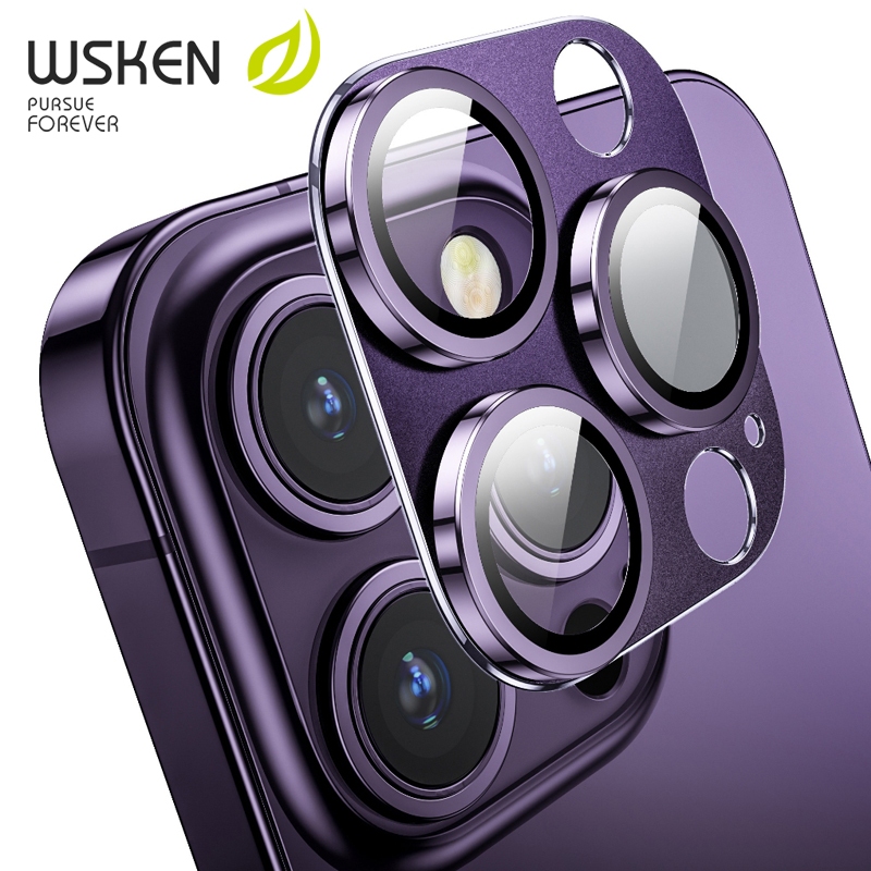 Camera kính bảo vệ ống kính WSKEN cho iPhone 15Pro / 15ProMax / 14Pro / 14ProMax / 13Pro / 13ProMax 