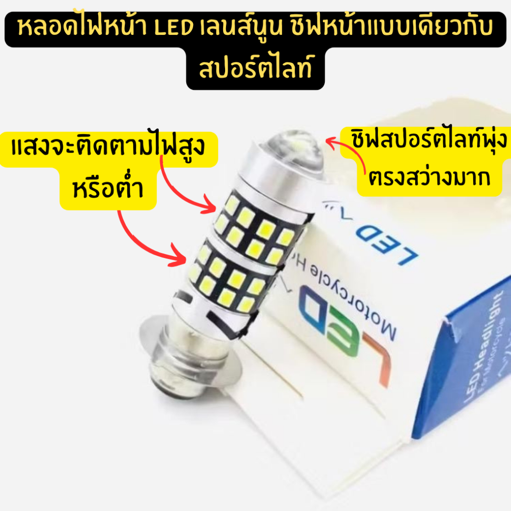 Đèn Pha Xe Máy Led Model H6-L12 H2 H6 H19 Tấm Nhỏ Ống Kính Đặc Biệt Bóng Đèn Rất Sáng Bóng Đèn