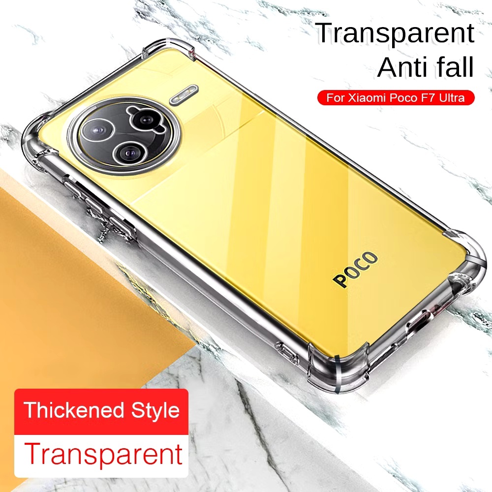 Ốp lưng Tpu trong suốt POCO F7 Pro / POCO F7 Ultra chống sốc Vỏ máy ảnh Xiaomi F7 F7 Model