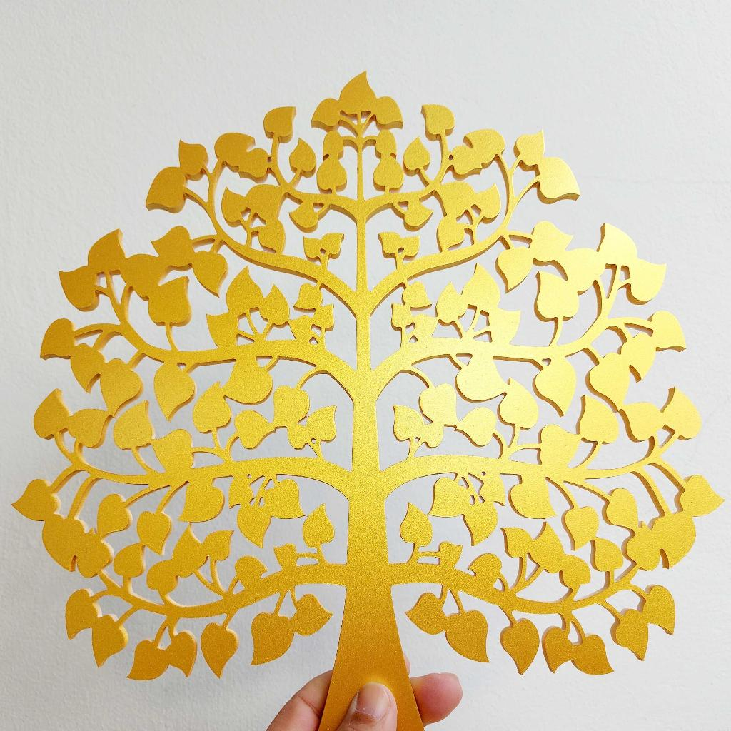 Lớn Cây Bồ Đề Stencil Gỗ Nhựa Khắc Kích Thước 20-40 Centimeter. Thích hợp để trang trí kệ và tường P