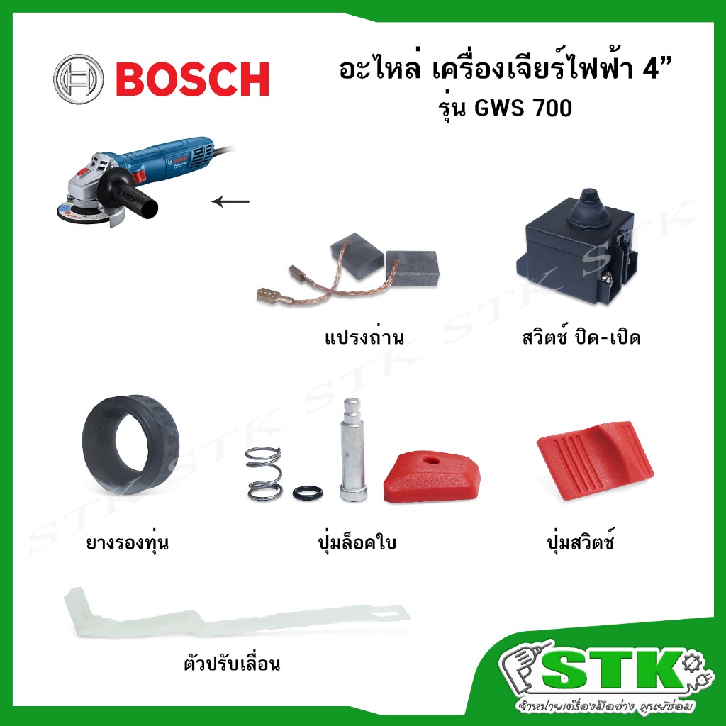 Phụ tùng BOSCH cho mẫu máy mài điện 4 "GWS 700