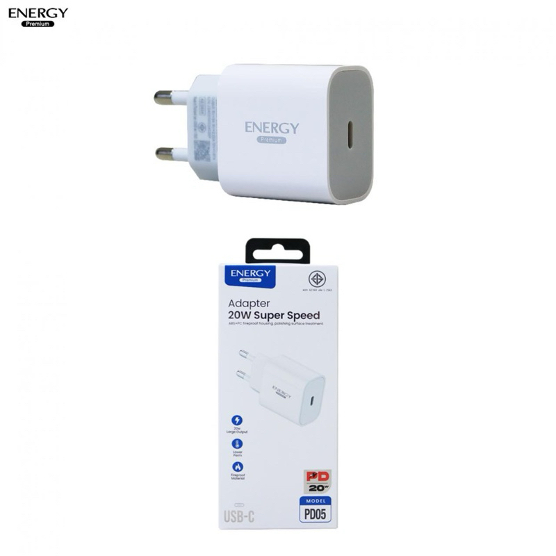 Bộ sạc PD05 cao cấp năng lượng: Bộ chuyển đổi 1 cổng sạc nhanh PD05 20W