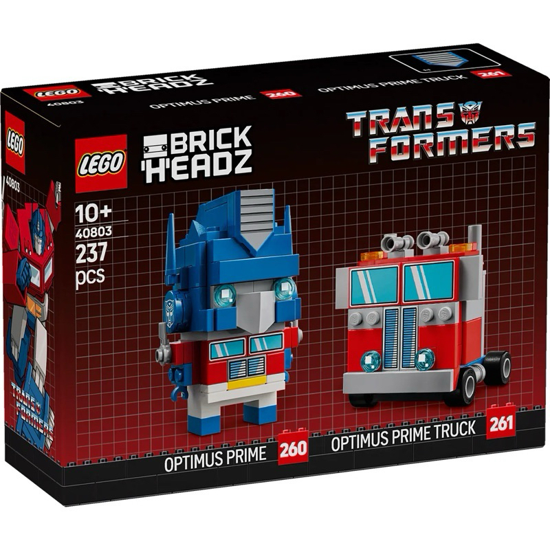 Lego BrickHeadz 40803 Optimus Prime Robot & Xe 1 Hộp Đẹp Mới