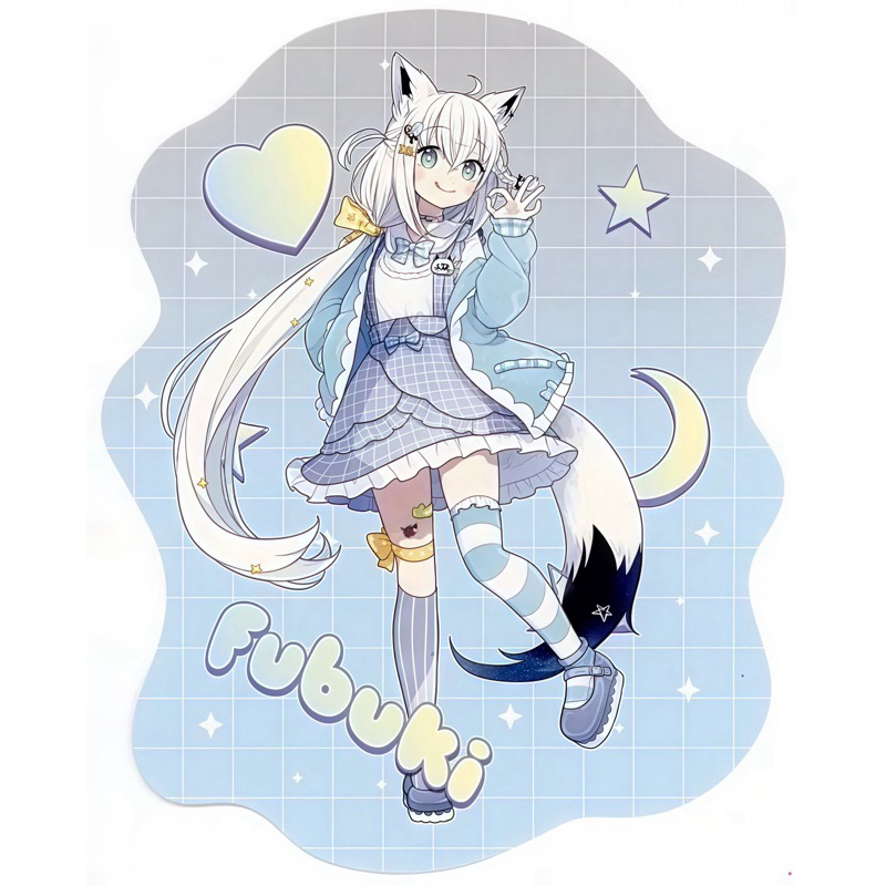Bưu thiếp Shimizu Fubuki -Hololive Lawson Country Ma 'am Bonus -Postcard- Shirakami Fubuki]