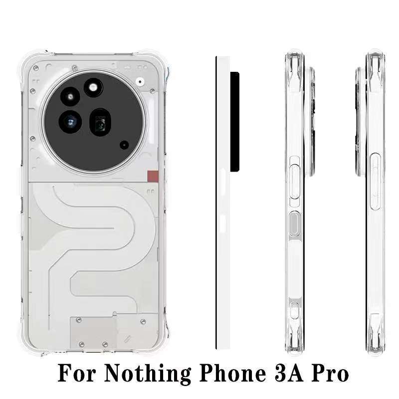 Nothing Phone 3a / Nothing 3a Pro Vỏ Tpu trong suốt chống sốc Vỏ máy ảnh Điện thoại (3a) / Không có 