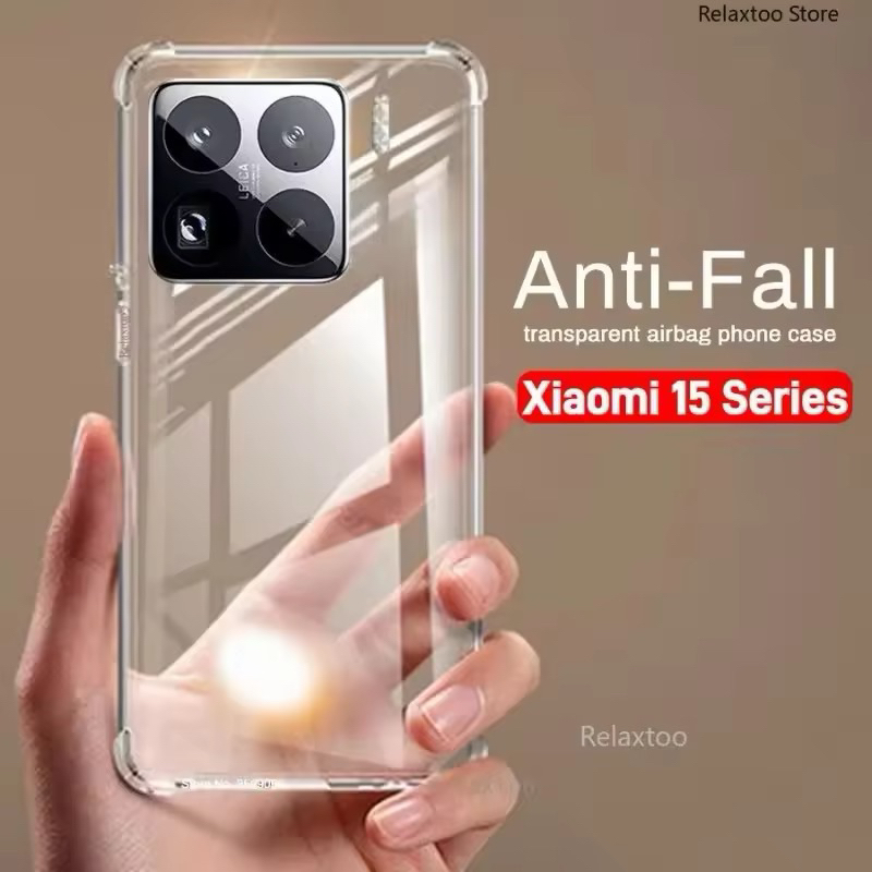 Ốp lưng trong suốt chống sốc cho Xiaomi Mi15 Mi15pro Mi15Ultra