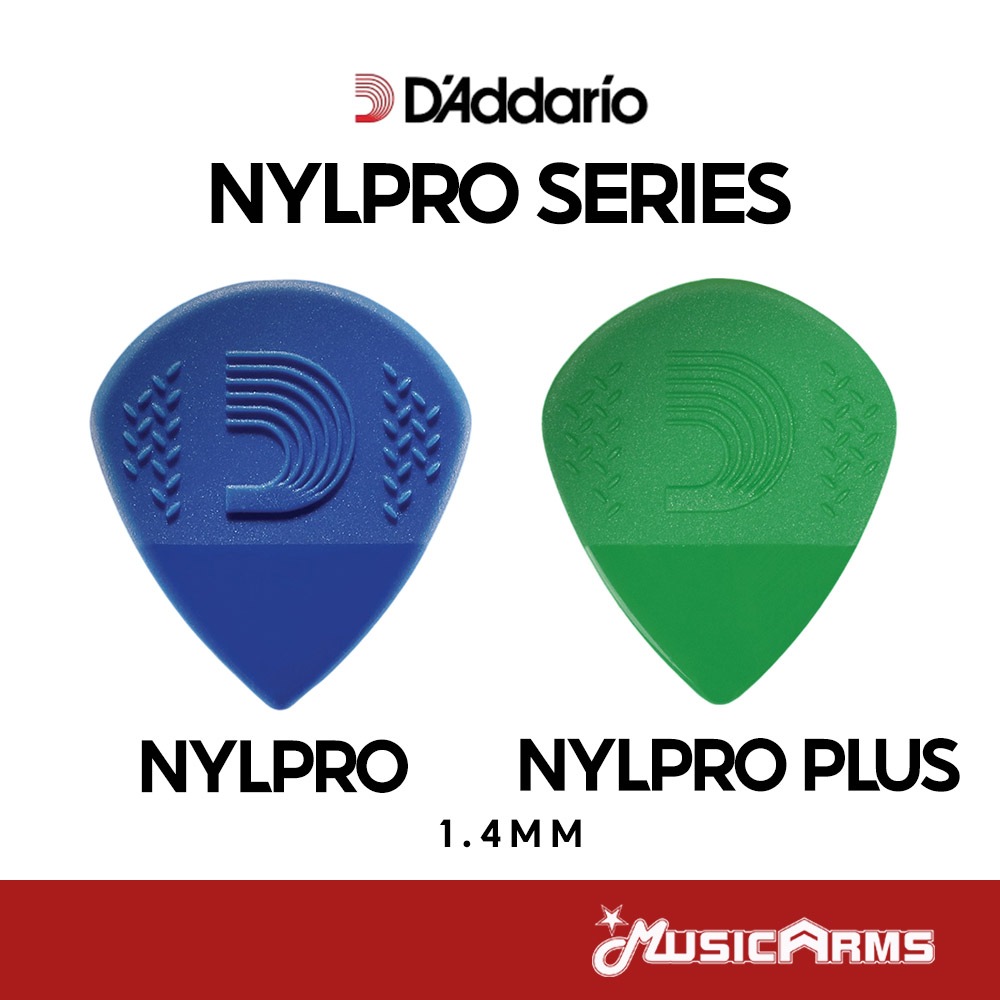 D 'Addario Nylpro Series Jazz Pick ❈ ้ ❈ ์ ❈ ◕ ก Guitar Pick Music Arms