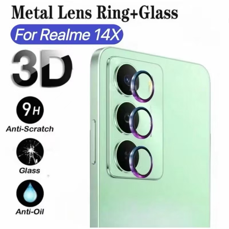 Kính Cường Lực Phim Ống Kính Máy Ảnh Full Oppo Realme 14 X / C75 C75X Cho C75X