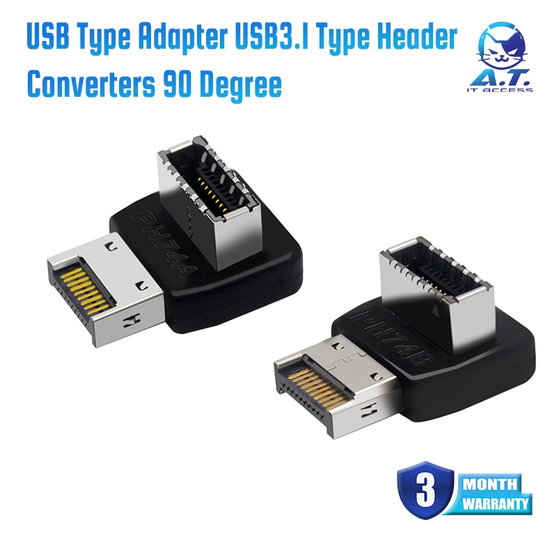 💍 ้ ❈ 90 ❈ Bộ chuyển đổi loại USB Bộ chuyển đổi tiêu đề loại USB3.1 90 độ
