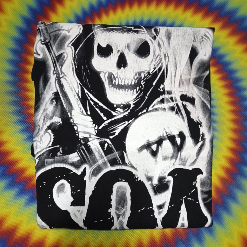Áo thun cầm tay thứ hai Nước ngoài Sons Of Anarchy Over Movie Series Size 2XL Ngực 27 / Chiều dài 33