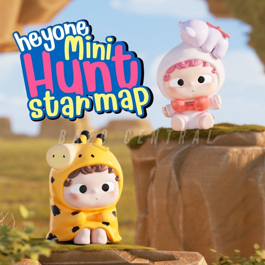 Live * * Heyone MINI Hunt Star Map Kẹp tóc siêu dễ thương