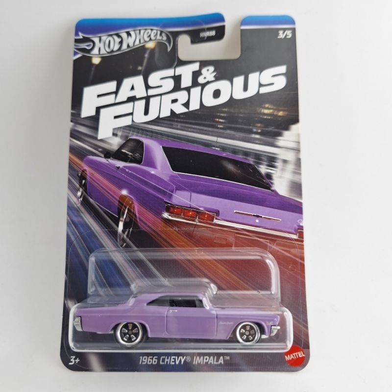 ❈ ็ ก Hotwheels 1966 CHEVY IMPALA NHANH CHÓNG & FURIOUS 3 / 5 (ib01)