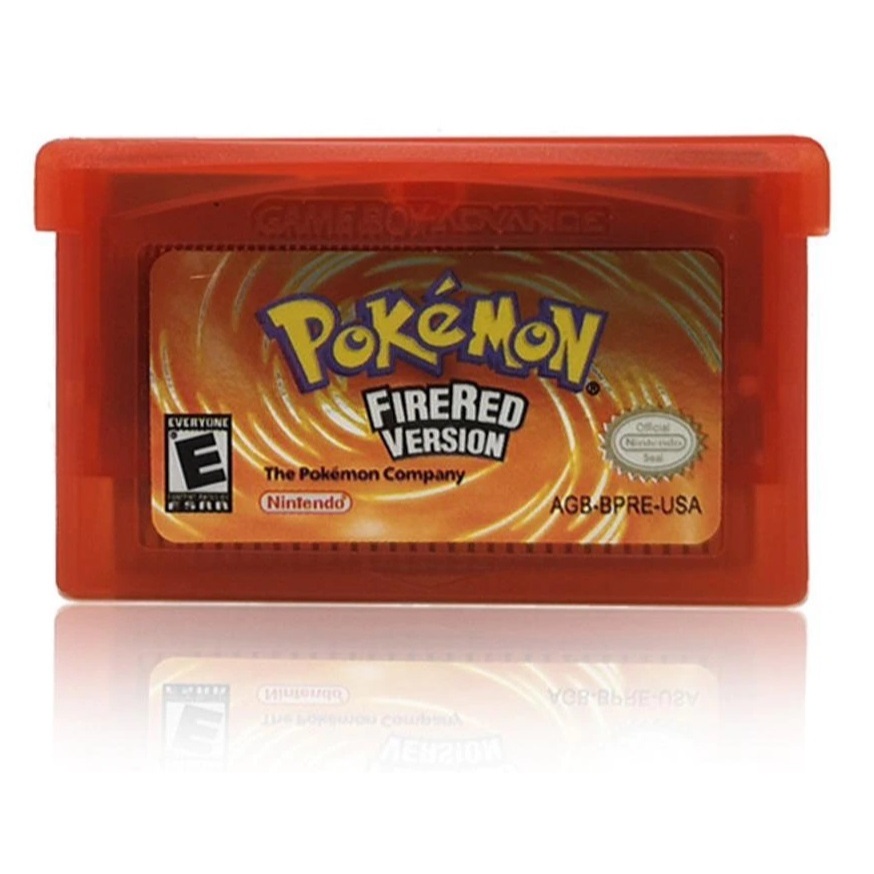 {New} Pokemon Fire Red Card Game Boy Advance gba ndsl / gbc / gbm / gba / sp Dành cho