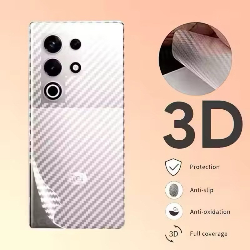 Phim mặt sau Kevlar cho Samsung Galaxy S25 / Galaxy S25 Ultra / Galaxy S25 Plus Mô hình trực tiếp ch