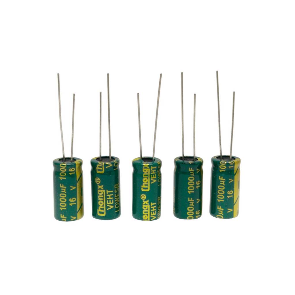 5 tụ điện 1000uF 16v 105C 1000uF 16v Điện phân