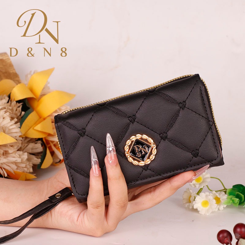 Ví 3 tầng BM106 Kích thước trung bình 1 túi Zip dễ thương ️ 8 khe cắm thẻ ️ Có thể giữ đầy đủ tiền g
