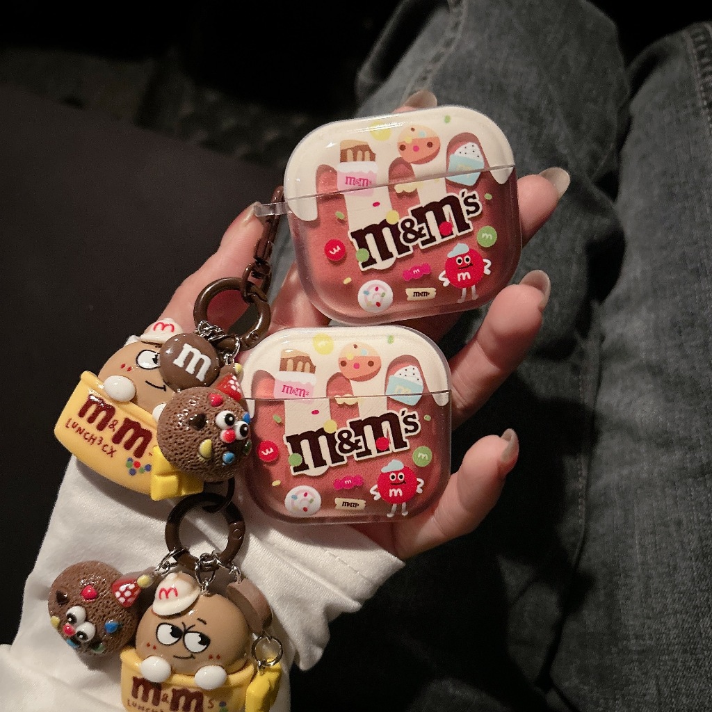 Tai nghe Airpods họa tiết m & m cho 1 / 2 gen2 pro1 Pro2 gen3 4