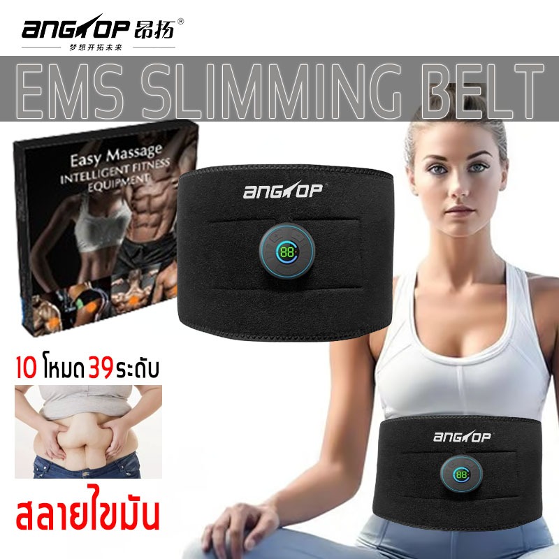 Smart Fitness EMS Đai kích thích cơ bắp Giảm béo Giảm cân Bụng Giảm béo Nam / Nữ Có thể sử dụng