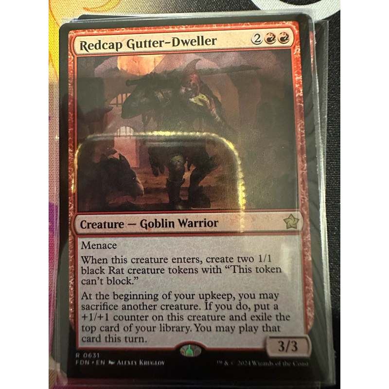 Redcap Gutter-Dweller Magic Thẻ tập hợp từ bộ nền tảng